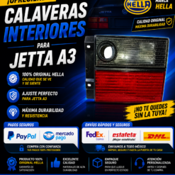 Calavera Interior Derecha Jetta A3 1993-1988 *Hella